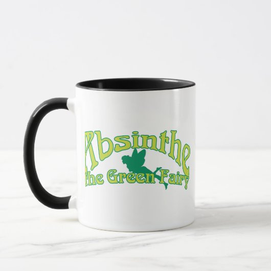 Absinthe Text The Green Fairy Mok (Links)