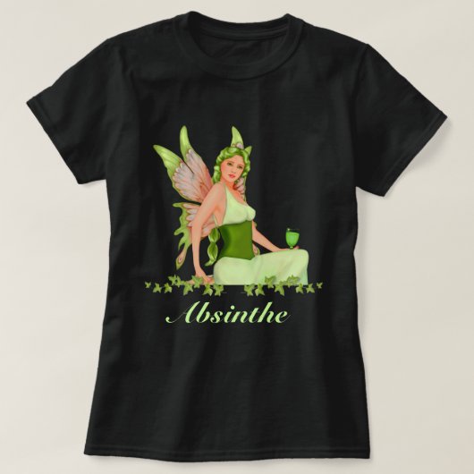 Absinthe - The Green Fairy T-shirt (Design voorkant)