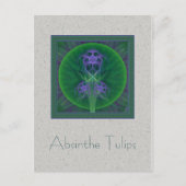 Absinthe Tulips Mandala Briefkaart (Voorkant)