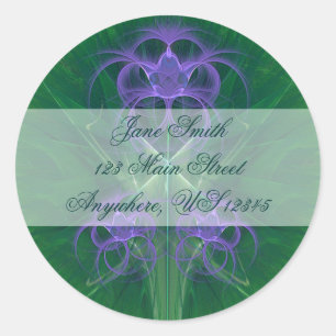 Absinthe Tulips Mandala Ronde Sticker