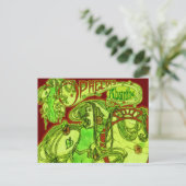 Absinthe van Ophelia Briefkaart (Staand voorkant)