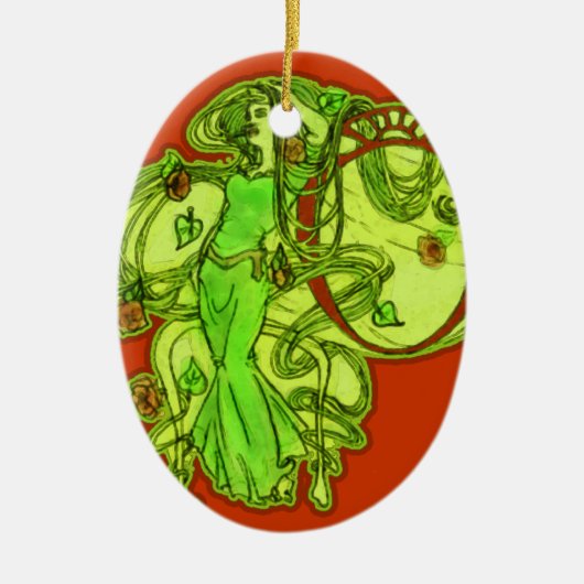 Absinthe van Ophelia Keramisch Ornament (Voorkant)