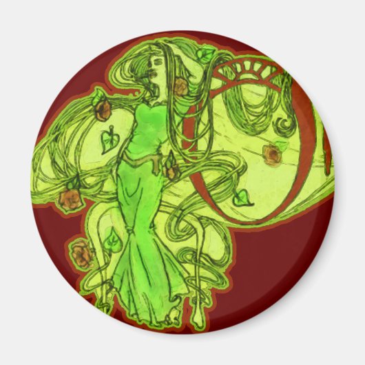 Absinthe van Ophelia Magneet (Voorkant)