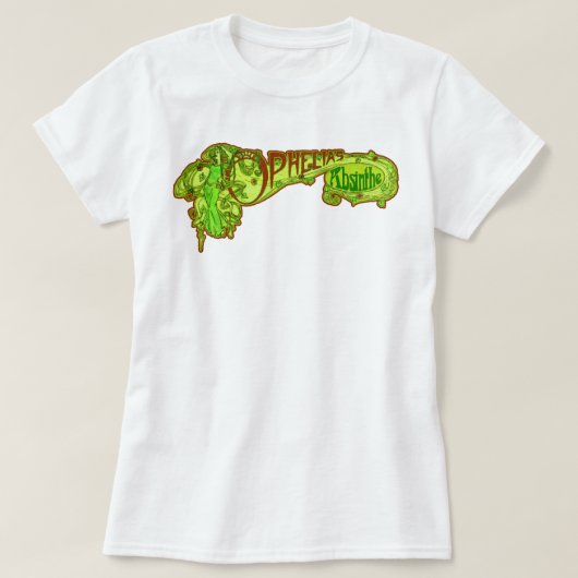 Absinthe van Ophelia T-shirt (Design voorkant)