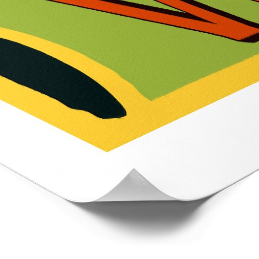 Absinthe Vichet, modern art nouveau Poster (Hoek)