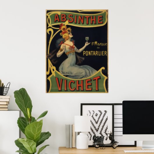 Absinthe Vichet Poster (Thuiskantoor)