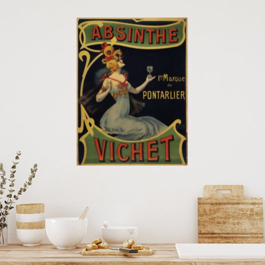 Absinthe Vichet Poster (Keuken)