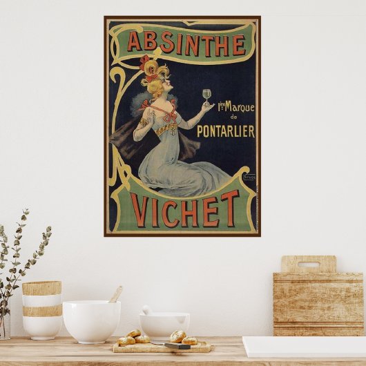 Absinthe Vichet Poster (Keuken)