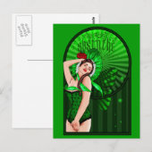 absinthe Victoriaans green fee briefkaart (Voorkant / Achterkant)