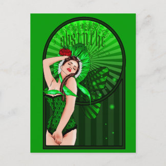absinthe Victoriaans green fee briefkaart