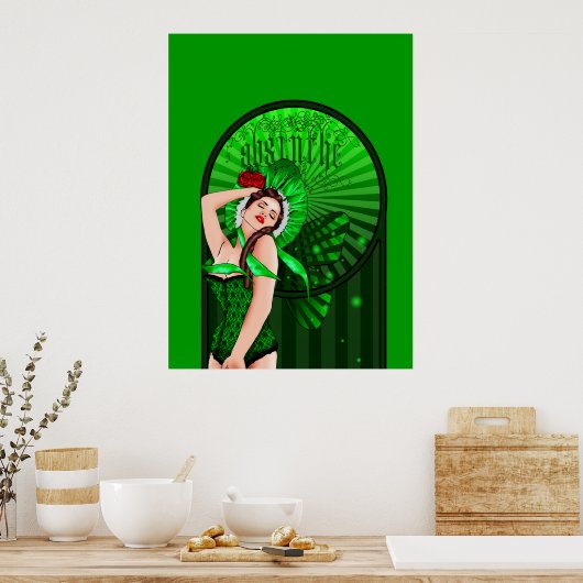 absinthe Victoriaans green fee poster (Keuken)