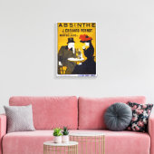 Absinthe Vintage Poster teruggezet Canvas Afdruk (Insitu (Woonkamer))