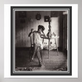 "Absinthe while she Waits" 12 x 12 Poster (Voorkant)