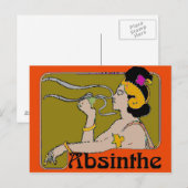 Absinthe Woman Briefkaart (Voorkant / Achterkant)