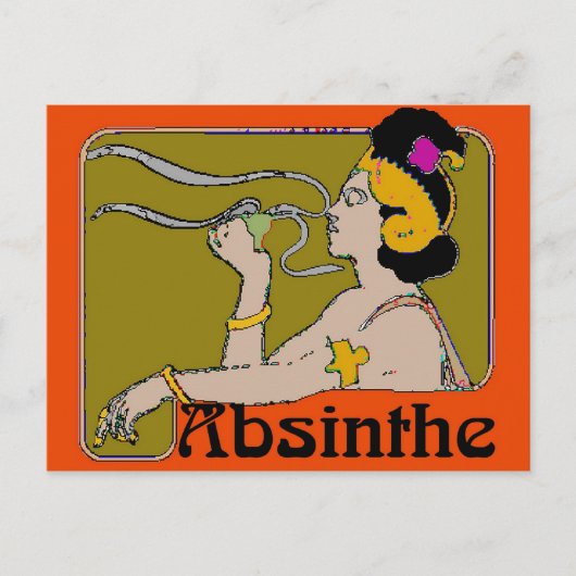 Absinthe Woman Briefkaart (Voorkant)