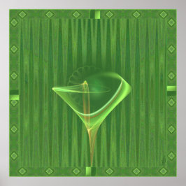 Absinthini Faery Martini Art Poster