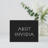 Absit invidia briefkaart (Staand voorkant)