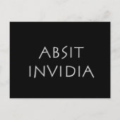 Absit invidia briefkaart (Voorkant)
