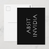 Absit invidia briefkaart (Voorkant / Achterkant)
