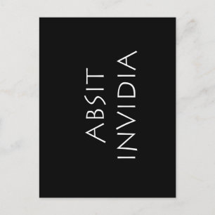 Absit invidia briefkaart