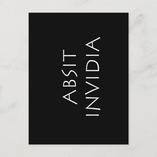 Absit invidia briefkaart (Voorkant)