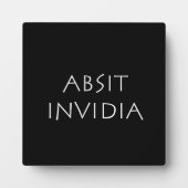 Absit invidia fotoplaat (Voorkant)