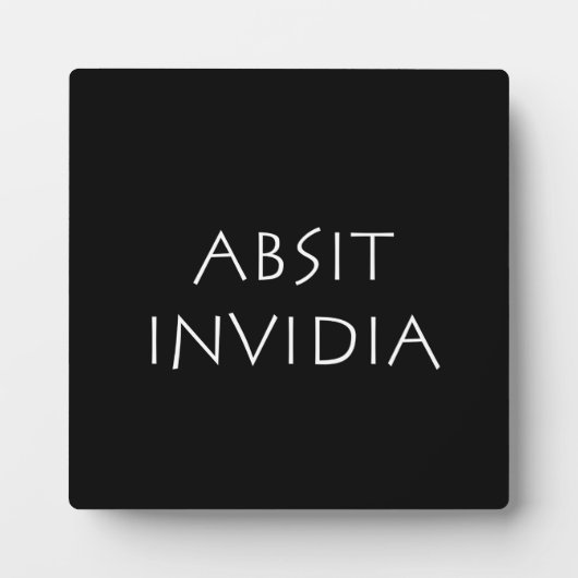 Absit invidia fotoplaat (Voorkant)