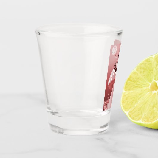 Absolem op paddenstoel shot glas (Links)