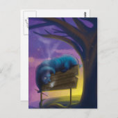 Absolem the blue Catapillar Briefkaart (Voorkant / Achterkant)