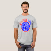 Absolút Nürv Rood Wit en Blauw T-shirt (Voorkant volledig)
