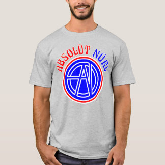 Absolút Nürv Rood Wit en Blauw T-shirt