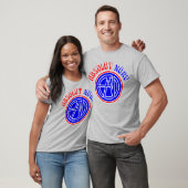 Absolút Nürv Rood Wit en Blauw T-shirt (Unisex)