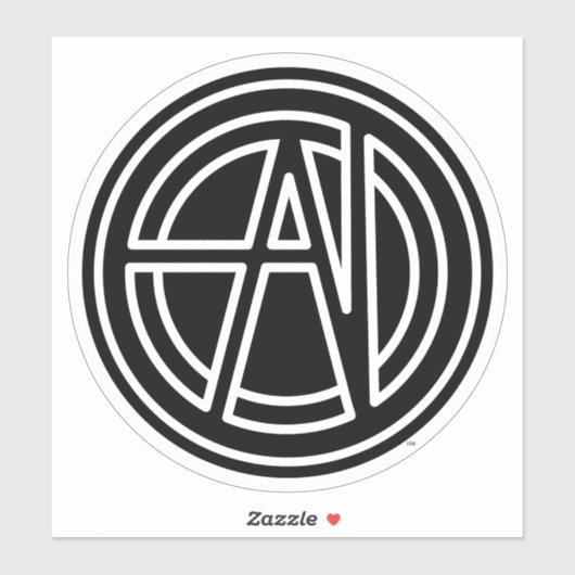 Absolút Nürv Zwart en Wit Sticker (Vel)