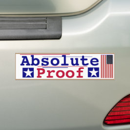 Absolute Bewijs Bumpersticker