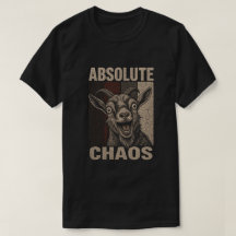 Absolute Chaos Schreeuwende Geit Grappig Retro Des