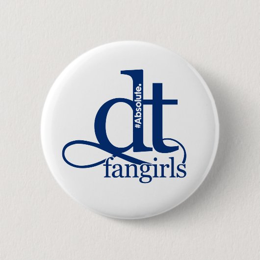 Absolute DT Fangirls (BLUE) Ronde Button 5,7 Cm (Voorkant)
