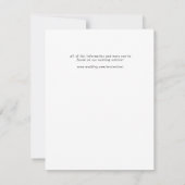 Absolute Klassiek Script Zwart en Wit Enclosure Kaart (Achterkant)
