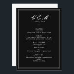 Absolute Klassiek Script Zwart-wit bruiloft Programmakaart<br><div class="desc">Deze bruidssuite is gemaakt voor een klassieke bruiloft. Het past ook goed bij mijn collectie van gedurfde klaprozen en rozen als je ervoor kiest om te mixen en matchen. DM met alle ontwerpverzoeken,  met name wijzigingen in de lijst van bruidspartijen. Bedankt!</div>