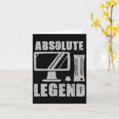 Absolute Legend Funny Video Game Player Citaat Pc Kaart (Gele Bloem)