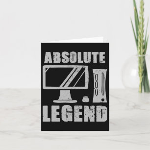 Absolute Legend Funny Video Game Player Citaat Pc Kaart
