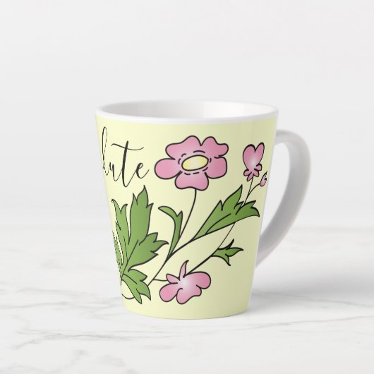 Absolute schoonheid latte mok (Rechterhoek)