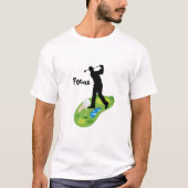 Absolute Swing Golf Silhouette T-shirt (Voorkant)