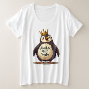 Absolute Unit Pesto - De Koning Pinguïn Grote Maat T-shirt