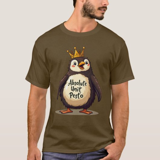 Absolute Unit Pesto - De Koning Pinguïn T-shirt (Voorkant)