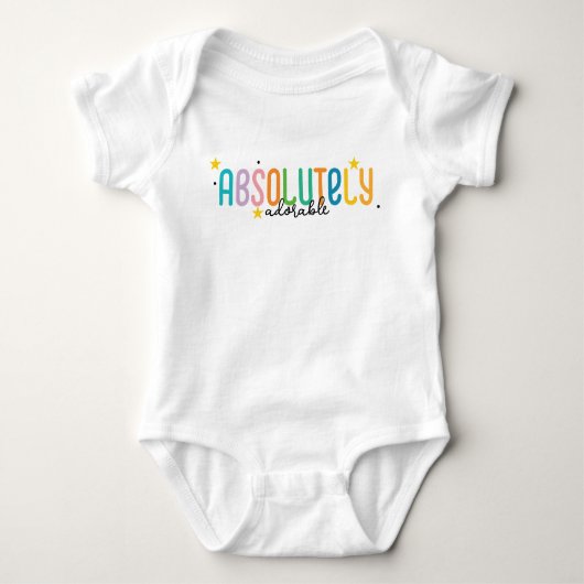 Absolutely Adorable Custom Text Romper (Voorkant)