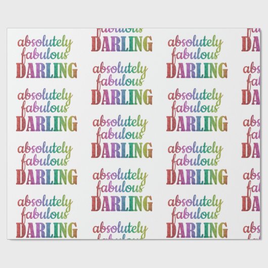 ABSOLUULOUS DARLING - FABULOUS - DARLING - CADEAUPAPIER (Vlak)