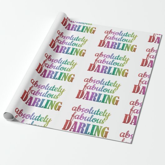ABSOLUULOUS DARLING - FABULOUS - DARLING - CADEAUPAPIER (Uitgerold)