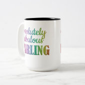 ABSOLUULOUS DARLING - FABULOUS - DARLING - TWEEKLEURIGE KOFFIEMOK (Voorkant links)