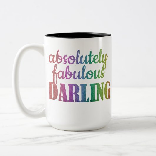 ABSOLUULOUS DARLING - FABULOUS - DARLING - TWEEKLEURIGE KOFFIEMOK (Links)