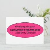 Absoluut afzonderlijke partijuitnodiging kaart (Staand voorkant)